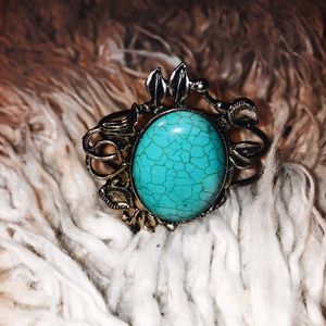 Silver turquoise bracelet